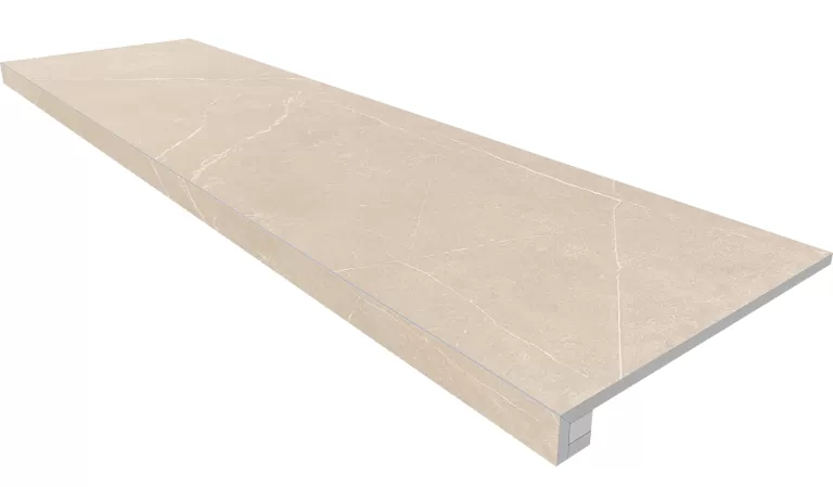 Estima Комплект NL01 Nolana Beige (Ступень 33x120 неполированный прямоугольный бортик без насечек + Подступенок 14,5x120)