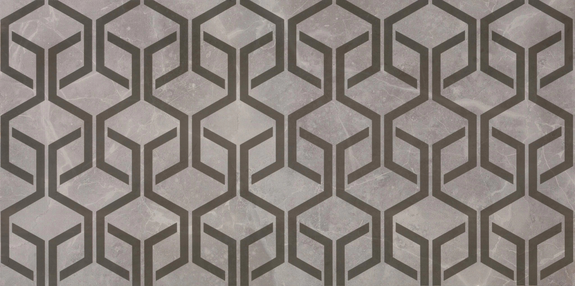Декор Atlas Concorde Marvel Pro Grey Fleury Hexagon 40x80 8MHG