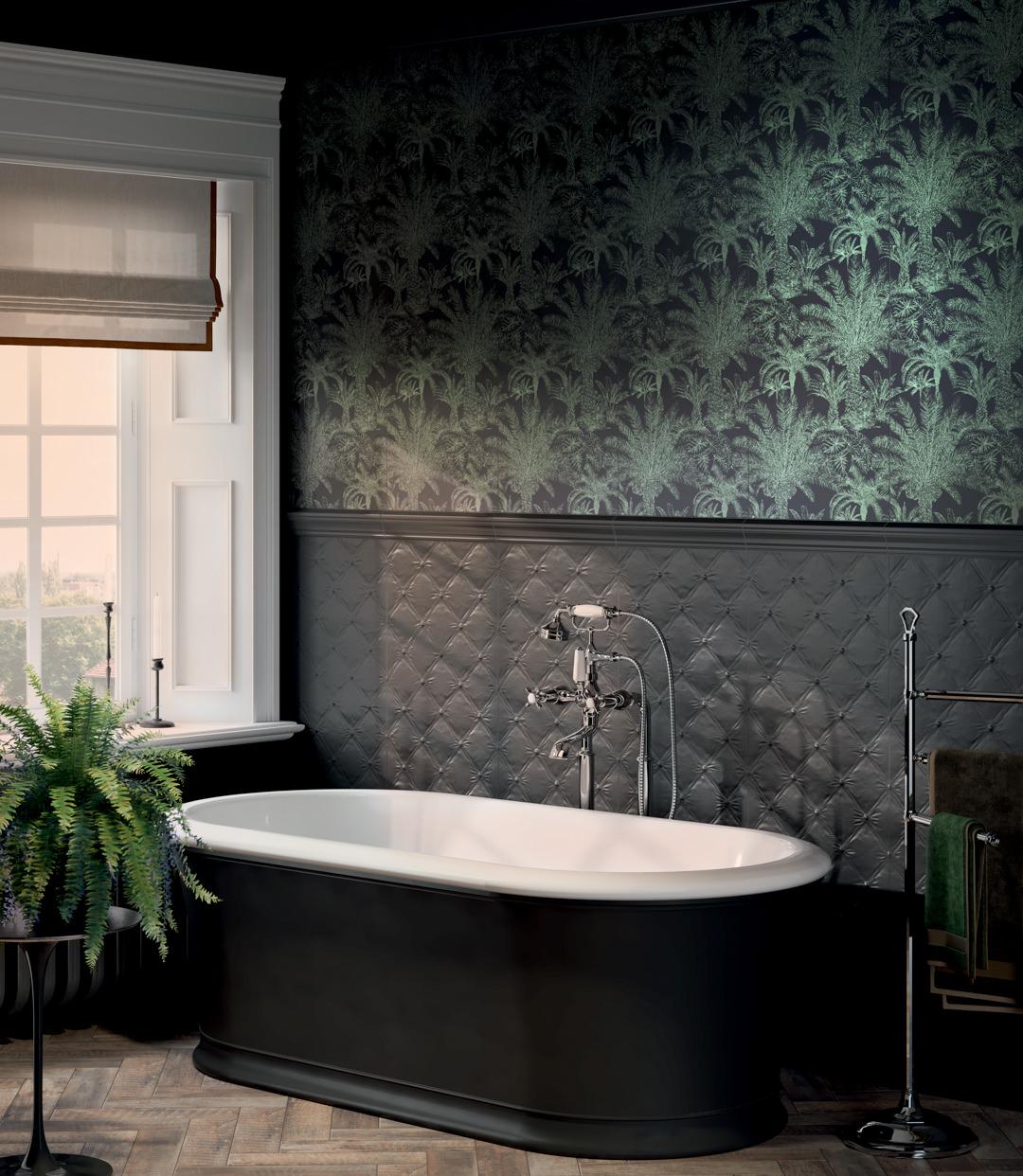 Бордюр Kerama Marazzi Синтра Багет черный матовый обрезной 7.3x40 BLF009R