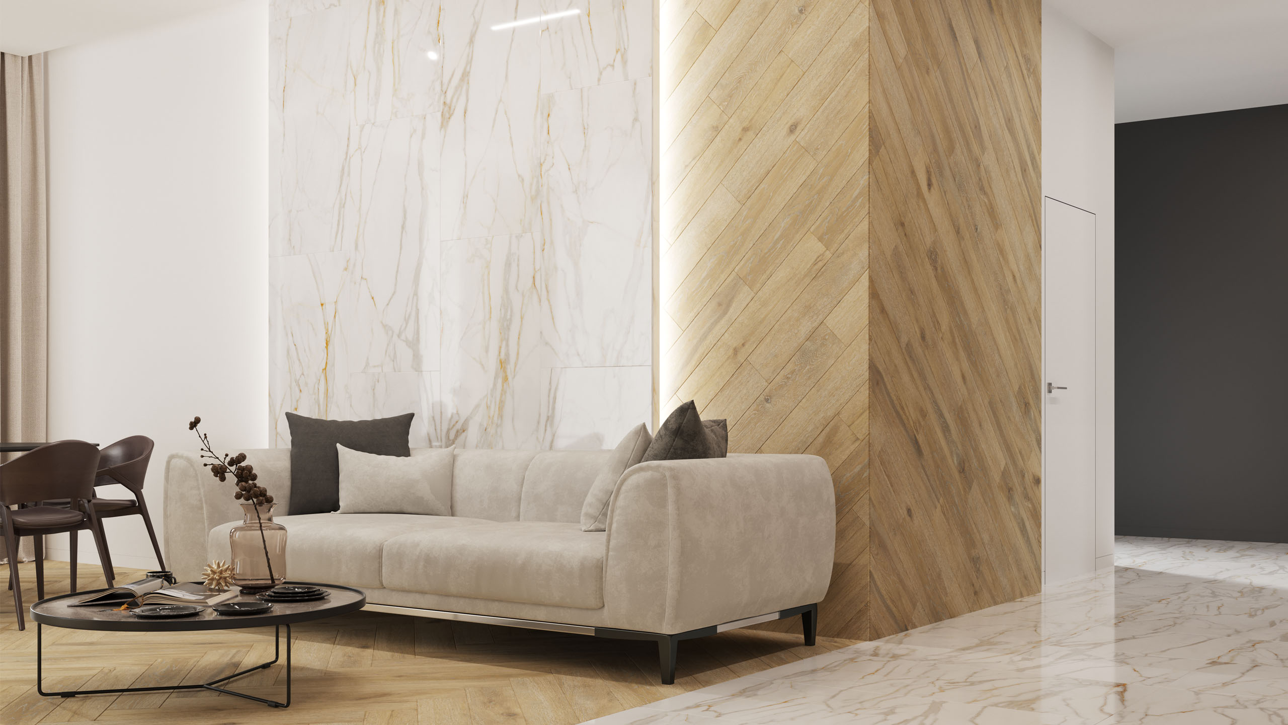 Комплект Estima SM02 Ametis Supreme Gold (Ступень 33x120 непол. прямоугол. бортик с насечками + Подступенок 14,5x120)