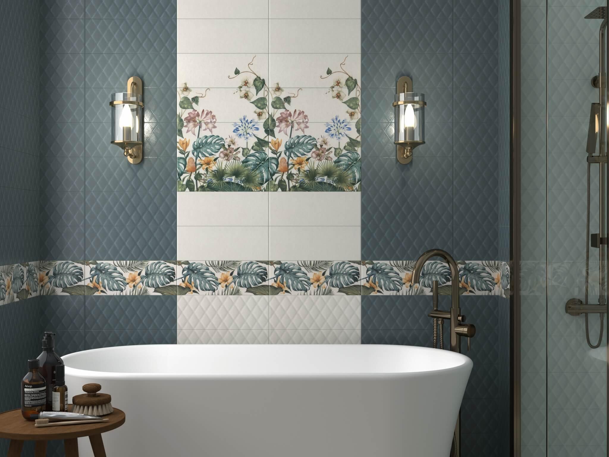 Керамическая плитка Kerama Marazzi 15126 Зимний сад чёрный структура 15x40
