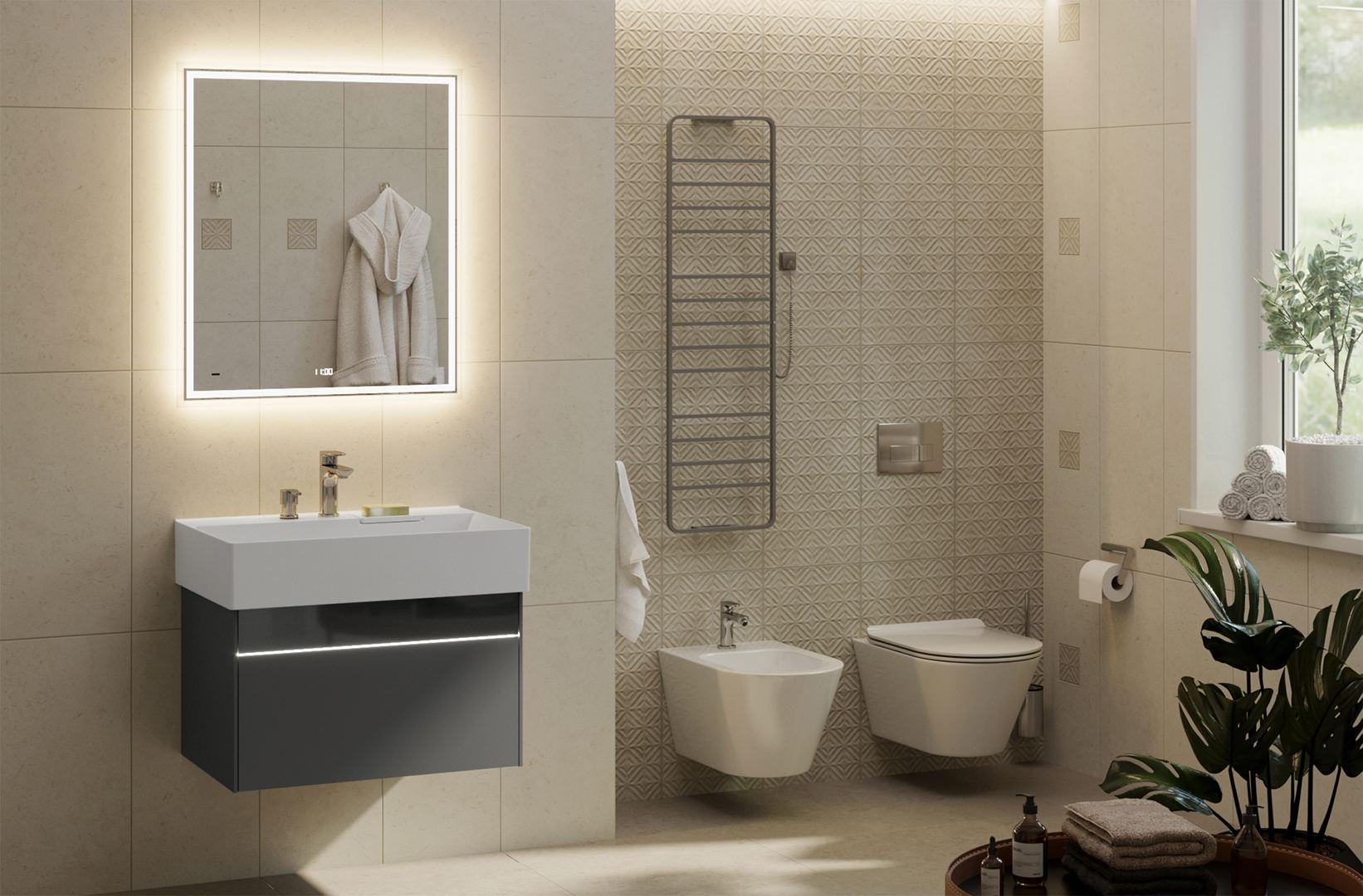 Керамическая плитка Kerama Marazzi Карму структура бежевый матовый обрезной 30x60 11210R