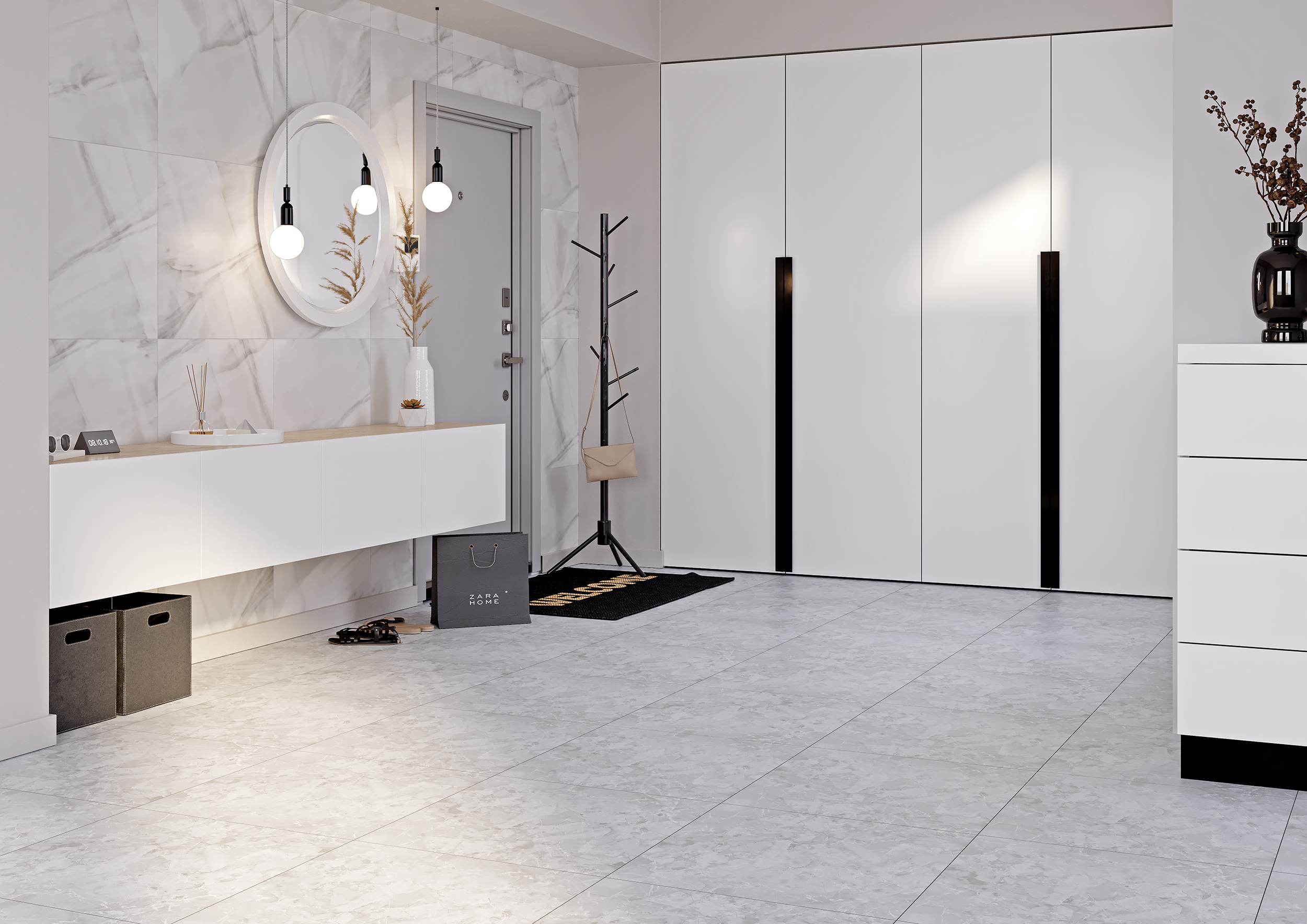 Керамогранит Grasaro Harmony Белый 60x60 G-3010/M/600x600x9