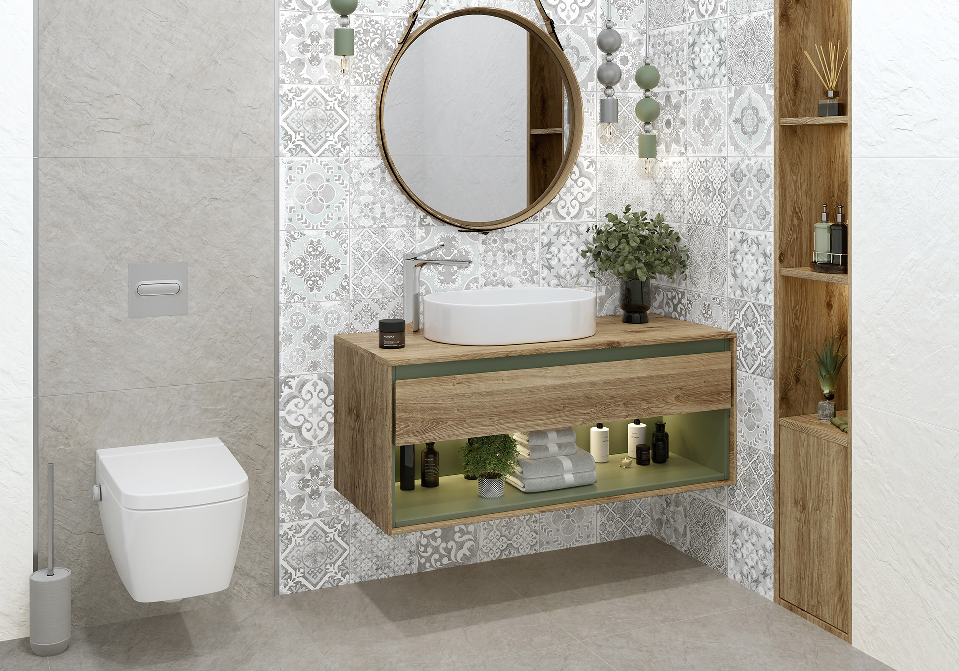 Керамогранит Alma Ceramica Кантри GFU04CTR14R бежевый 60x60