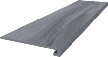 Ступень Kerama Marazzi DL500500R\GCF клееная Роверелла серый 33x119,5