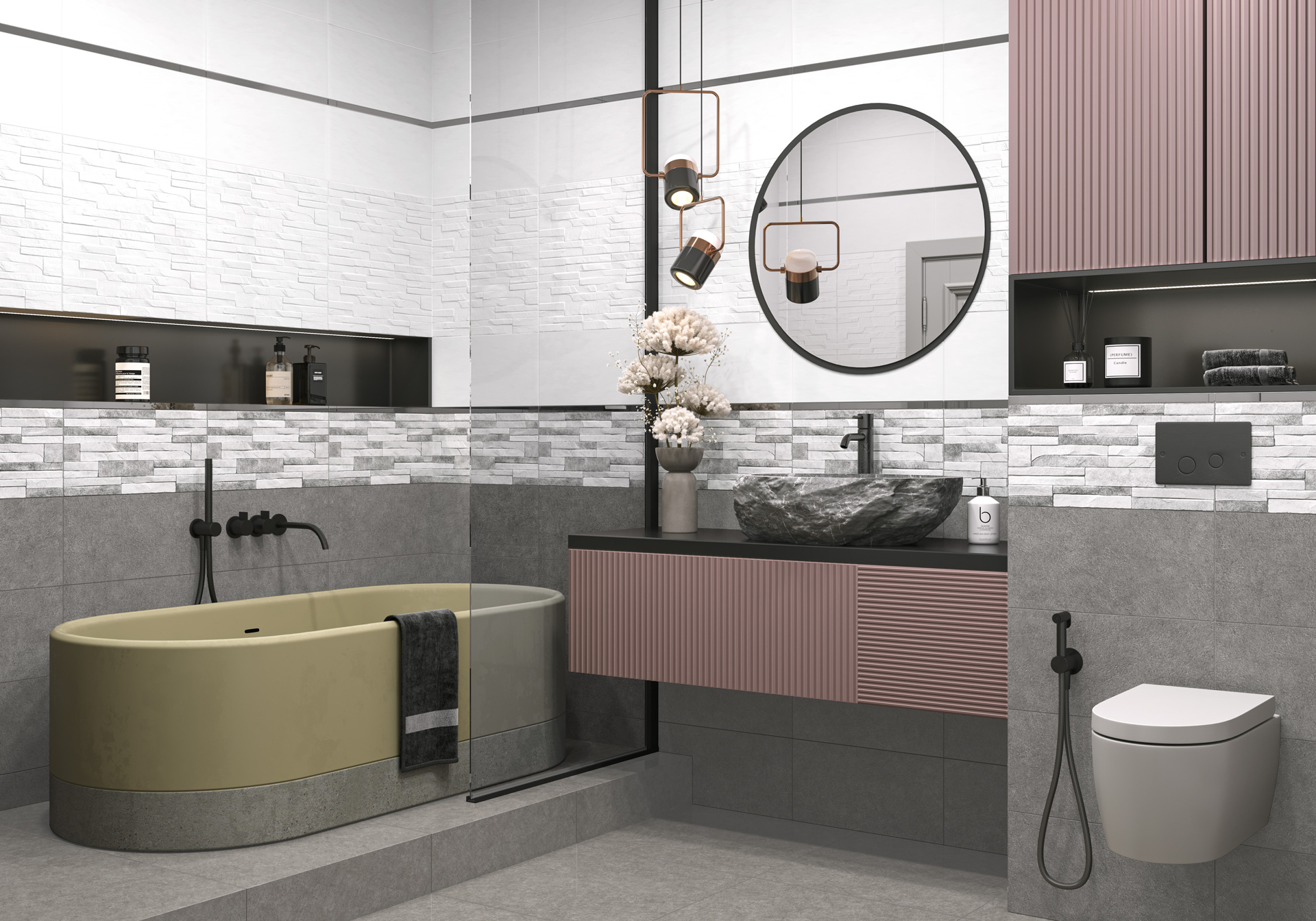 Керамическая плитка Alma Ceramica Дискавер TWU2550DCV24 коричневый 24.9x50