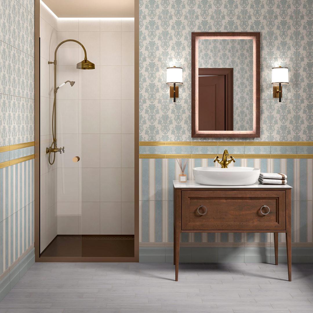 Бордюр Kerama Marazzi BOA005 Борромео золото 4x25