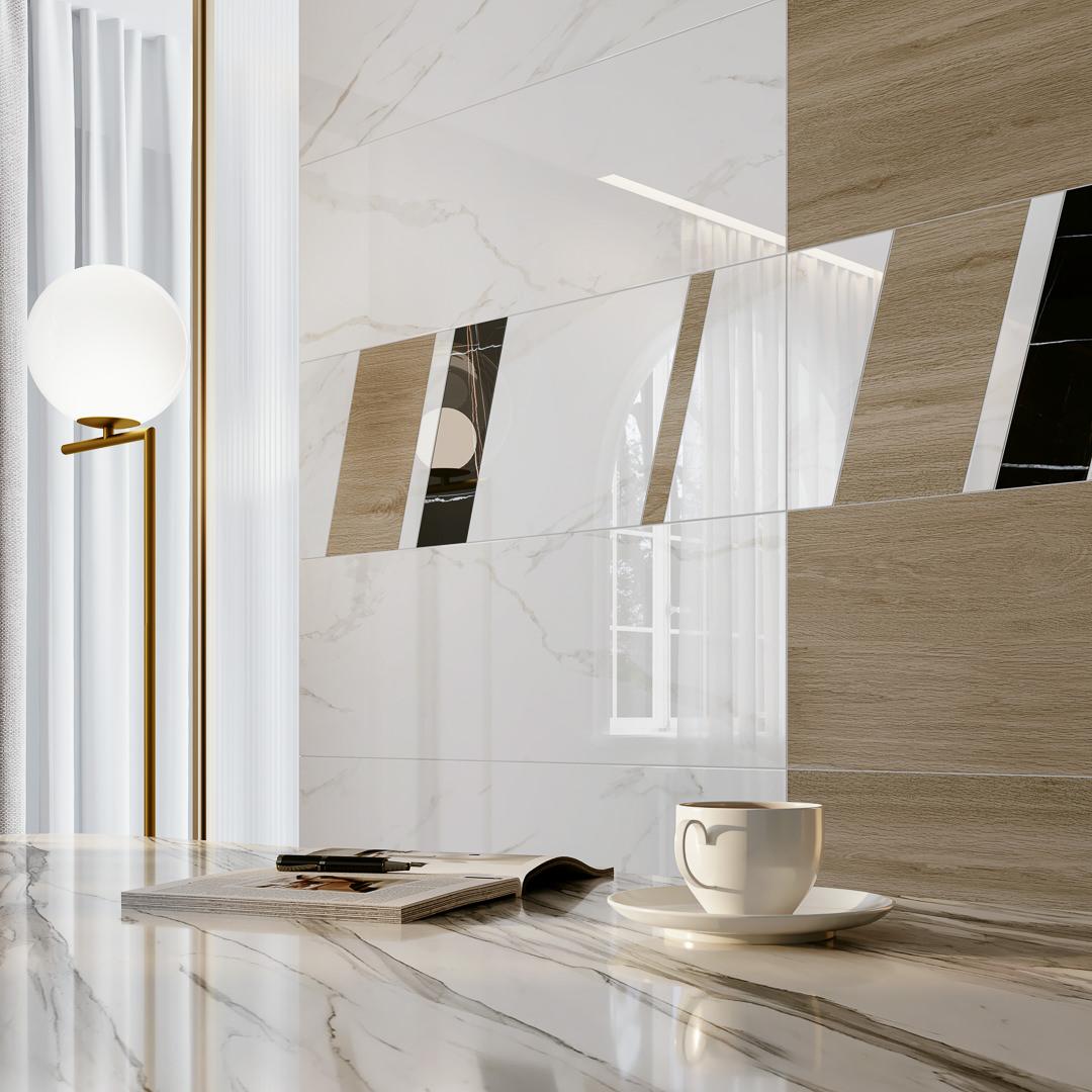 Декор Kerama Marazzi Бертран 1 микс 40x120 ID129