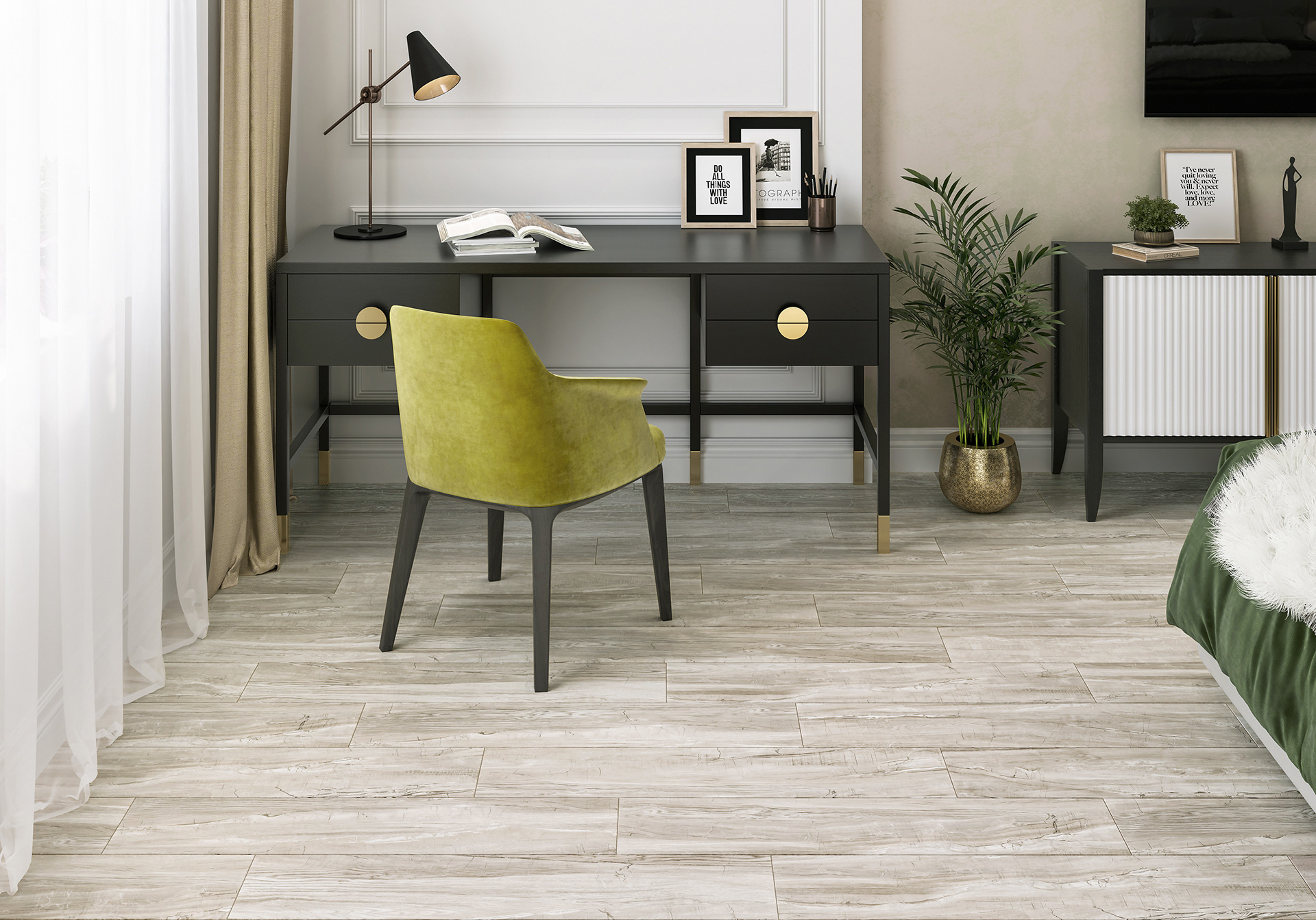 Керамогранит Alma Ceramica Вандервуд GFA92WDW48R желтый 20x90