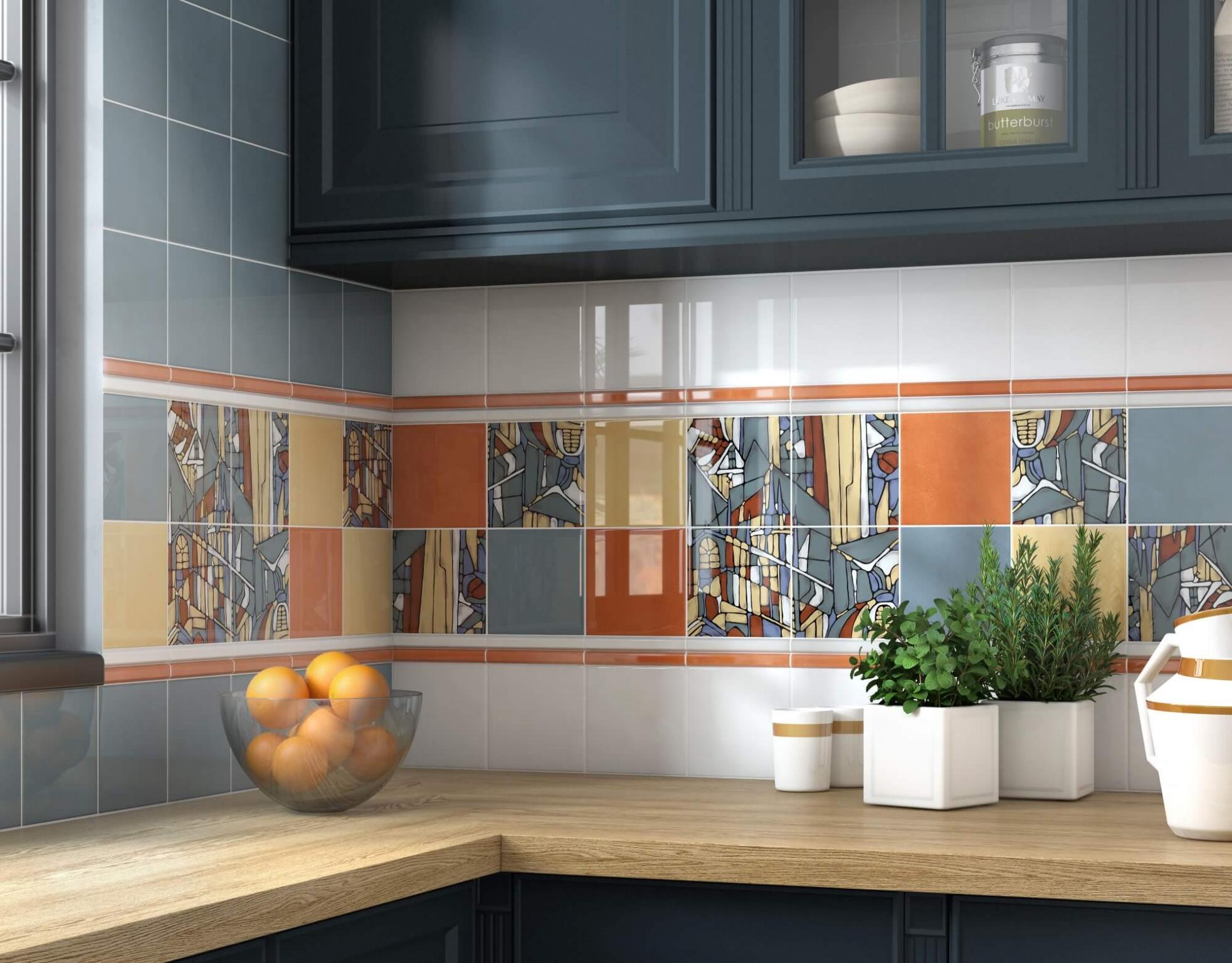 Керамическая плитка Kerama Marazzi 17063 Витраж белый 15x15