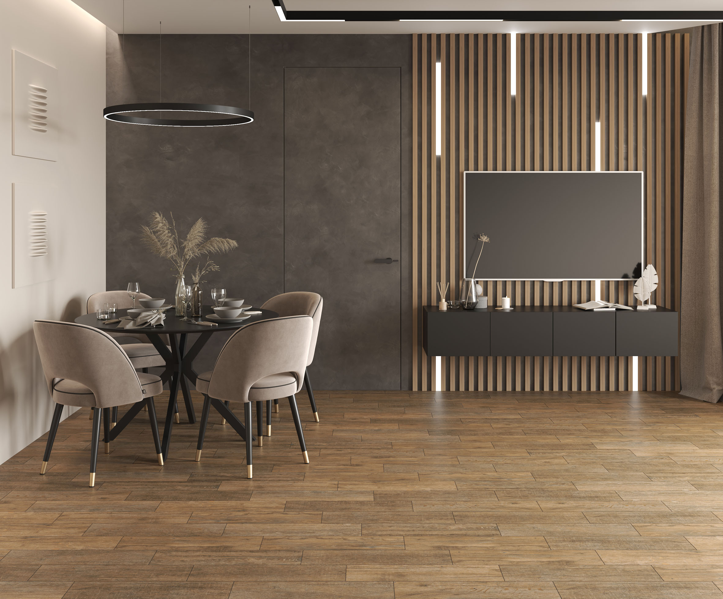 Керамогранит (MR 0016) Laparet Marimba оливковый 15x60 матовый