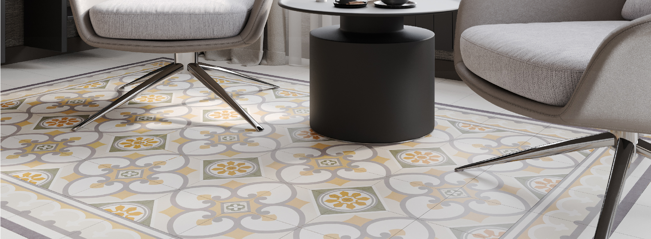 Декор Смайл Тайл Chic Corner 19.8x19.8 бежевый