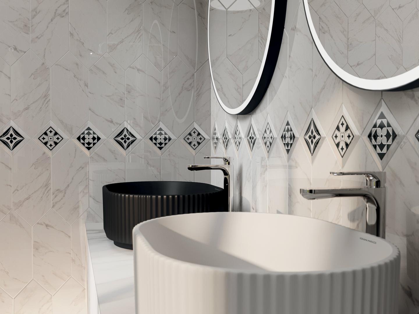 Керамическая плитка Kerama Marazzi Келуш белый глянцевый 14x34 35006