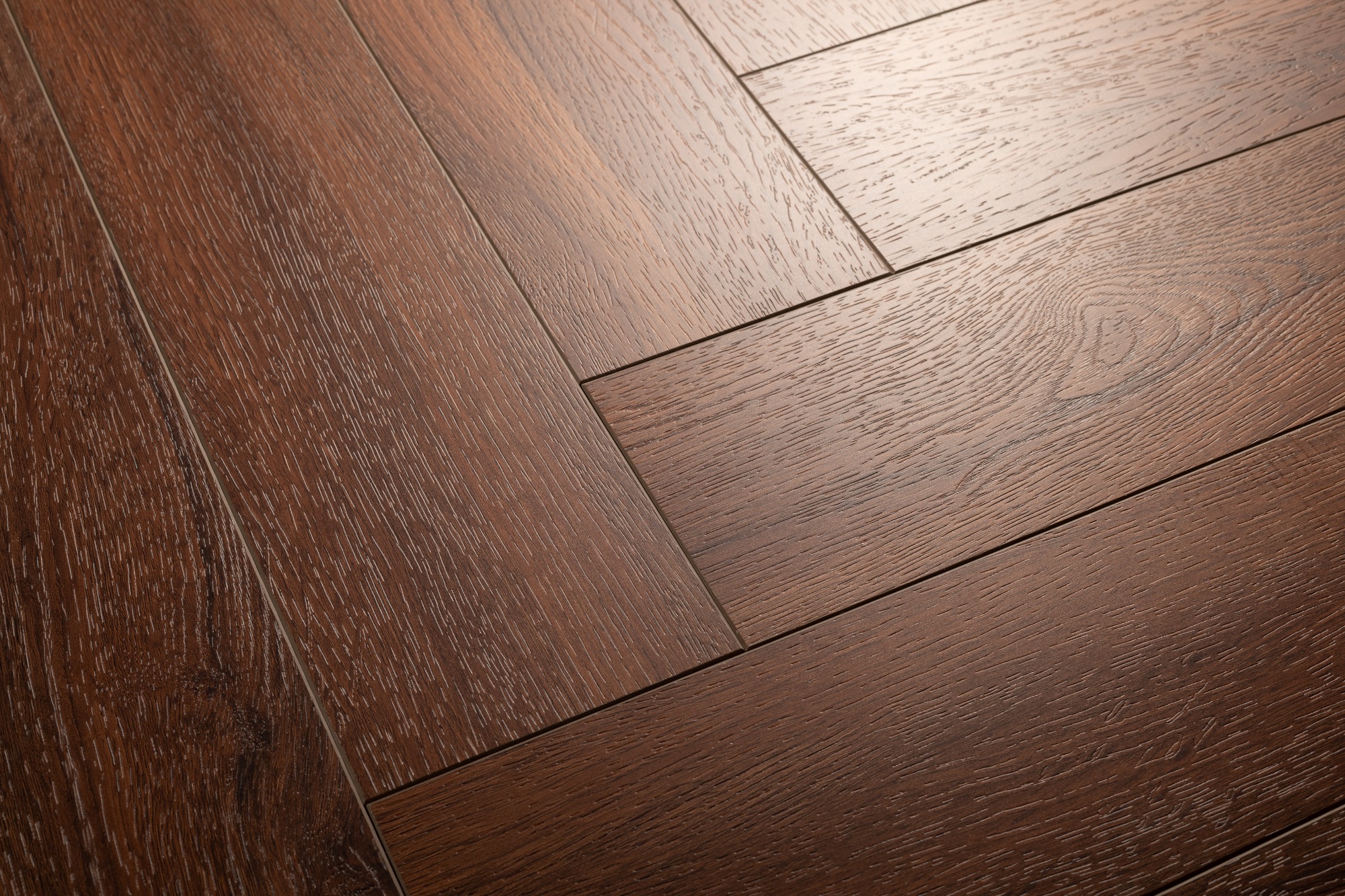 Кварцвиниловая плитка Aqua Floor Parquet Glue AF2518PG 610x122 Дуб Темный замковый кварц винил напольный