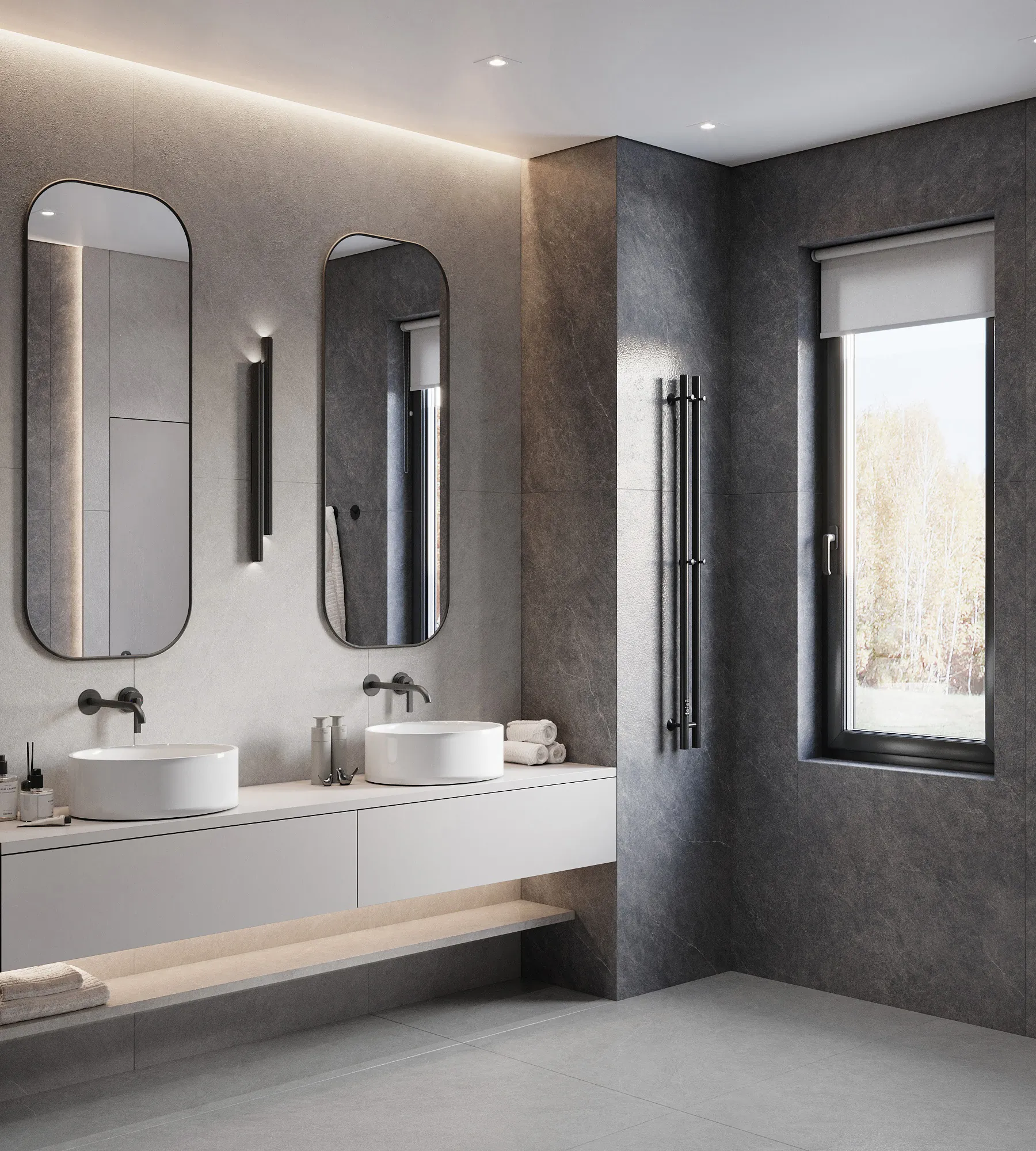 Керамогранит Креанза CZ-SL02-B Listello Gris Solido 80x160 серый