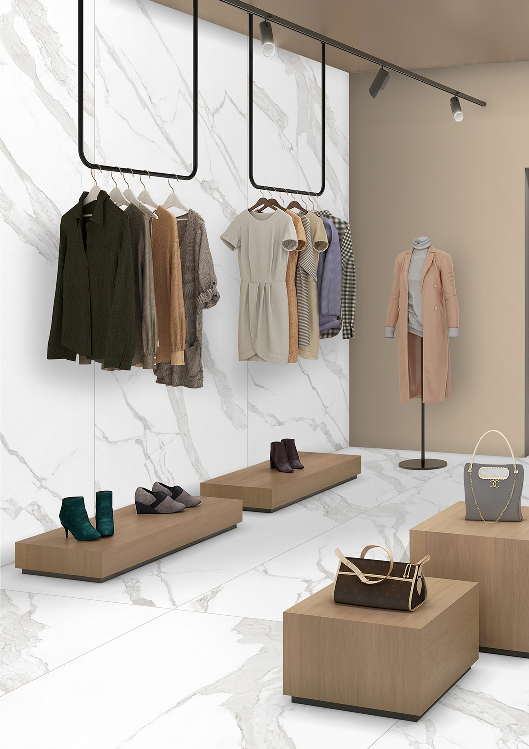 Керамогранит СтароСлэбс Arabescato Oscuro Soft Satin 120x120 белый