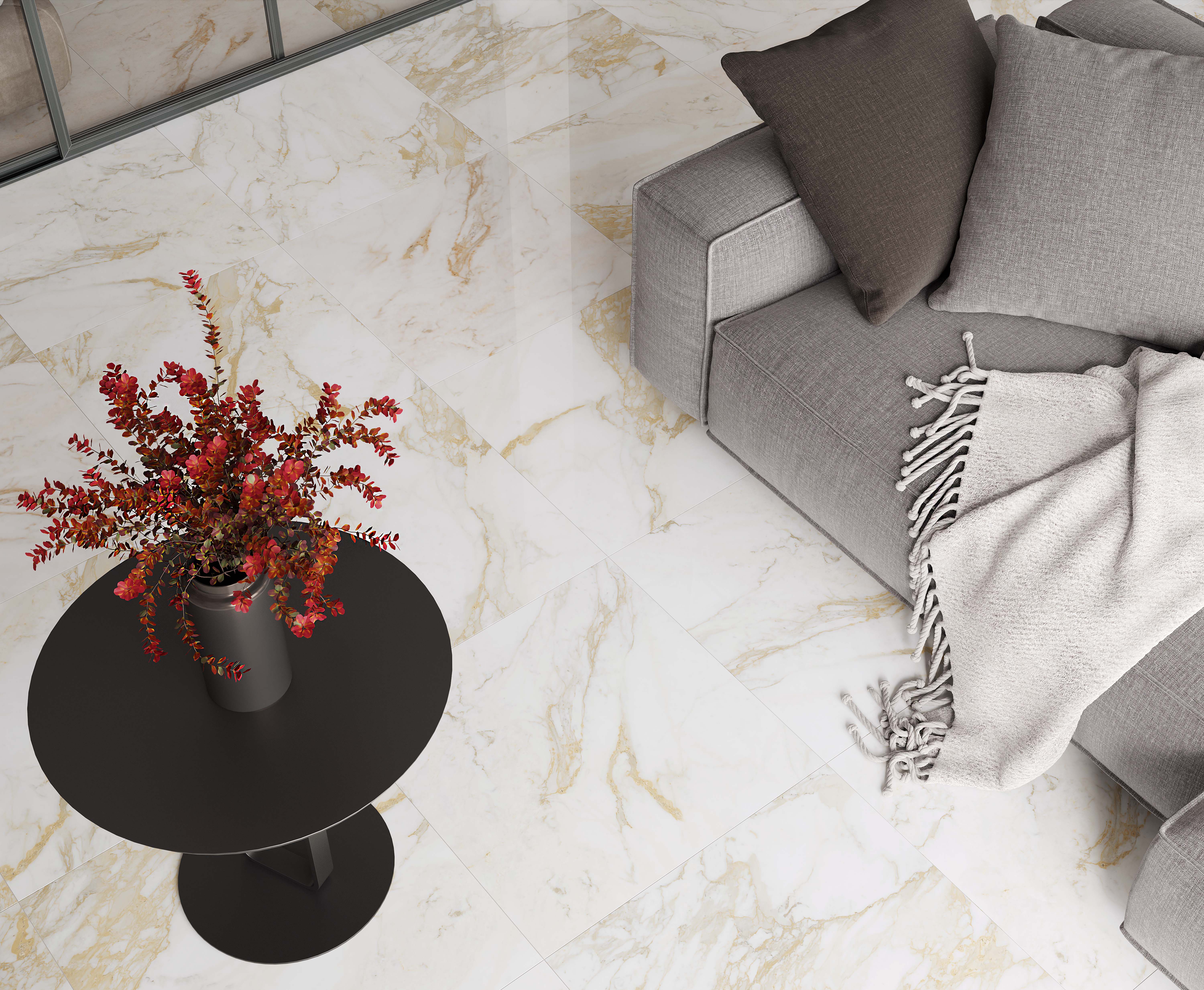 Керамогранит Laparet Calacatta Oro Золотой 60x60 полированный