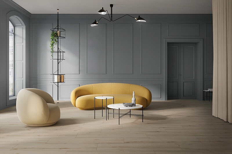 Керамогранит Vitra OriginWood Тауп 20x80 матовый