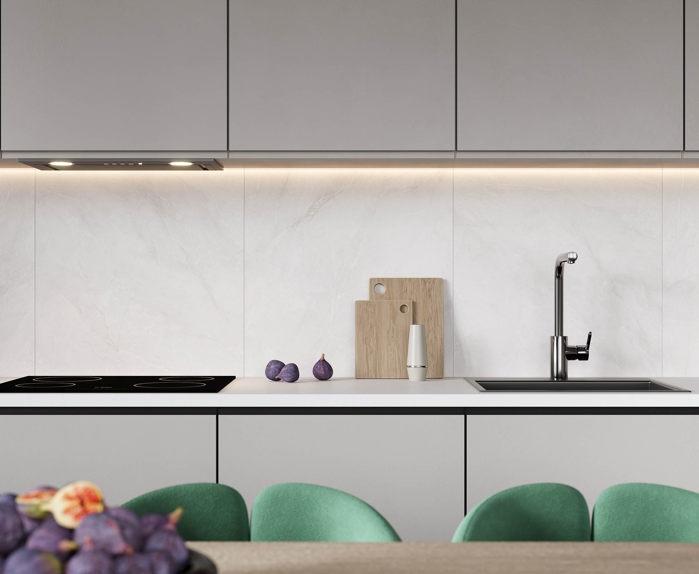 Керамогранит Laparet Horison Blanco светло-серый 40x40 матовый