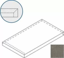 Ступень Italon Discover X2 Fume Scalino Angolare Sx 33x60
