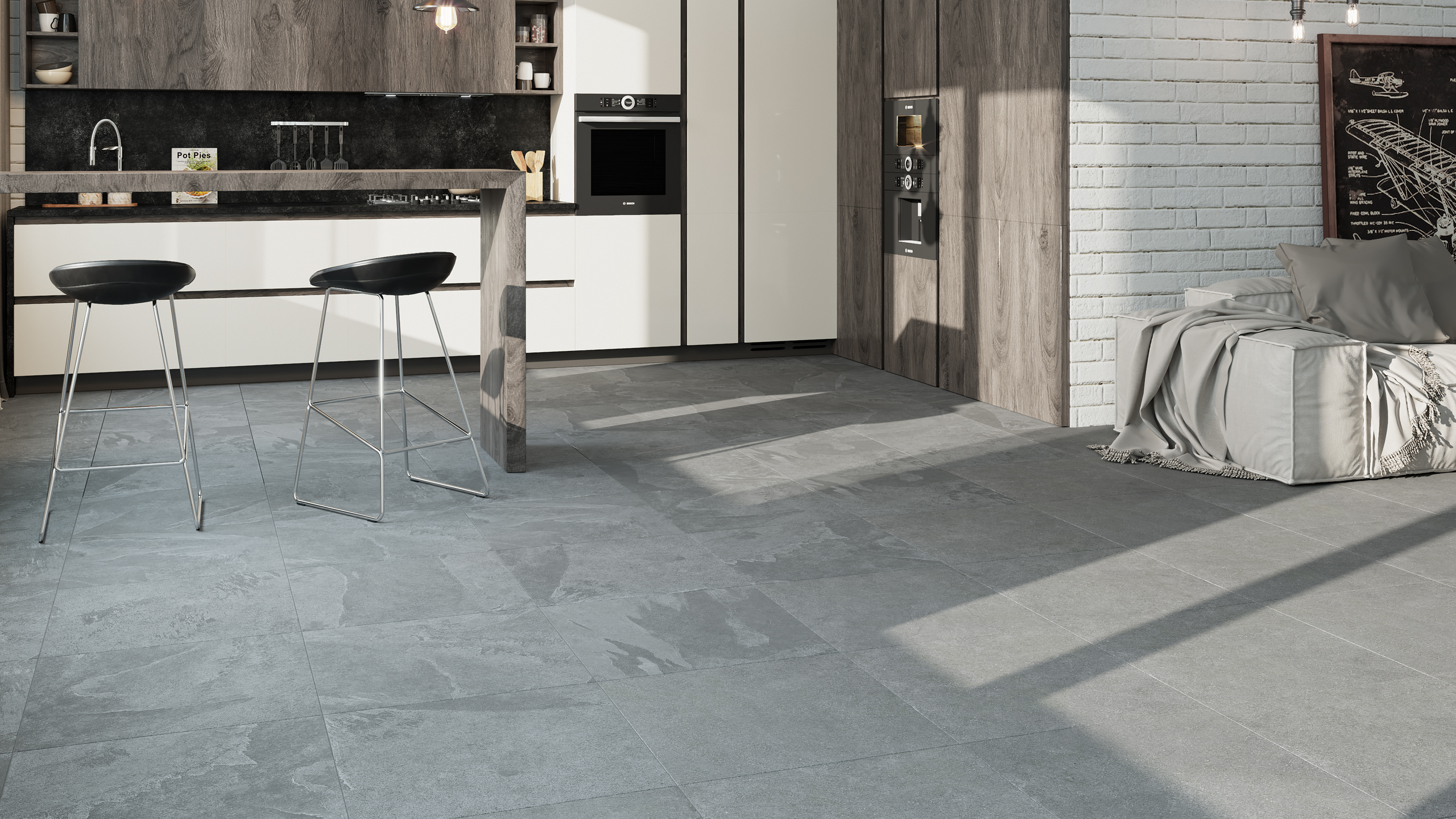 Плинтус Estima TE03 Terra Anthracite 7x60 серый