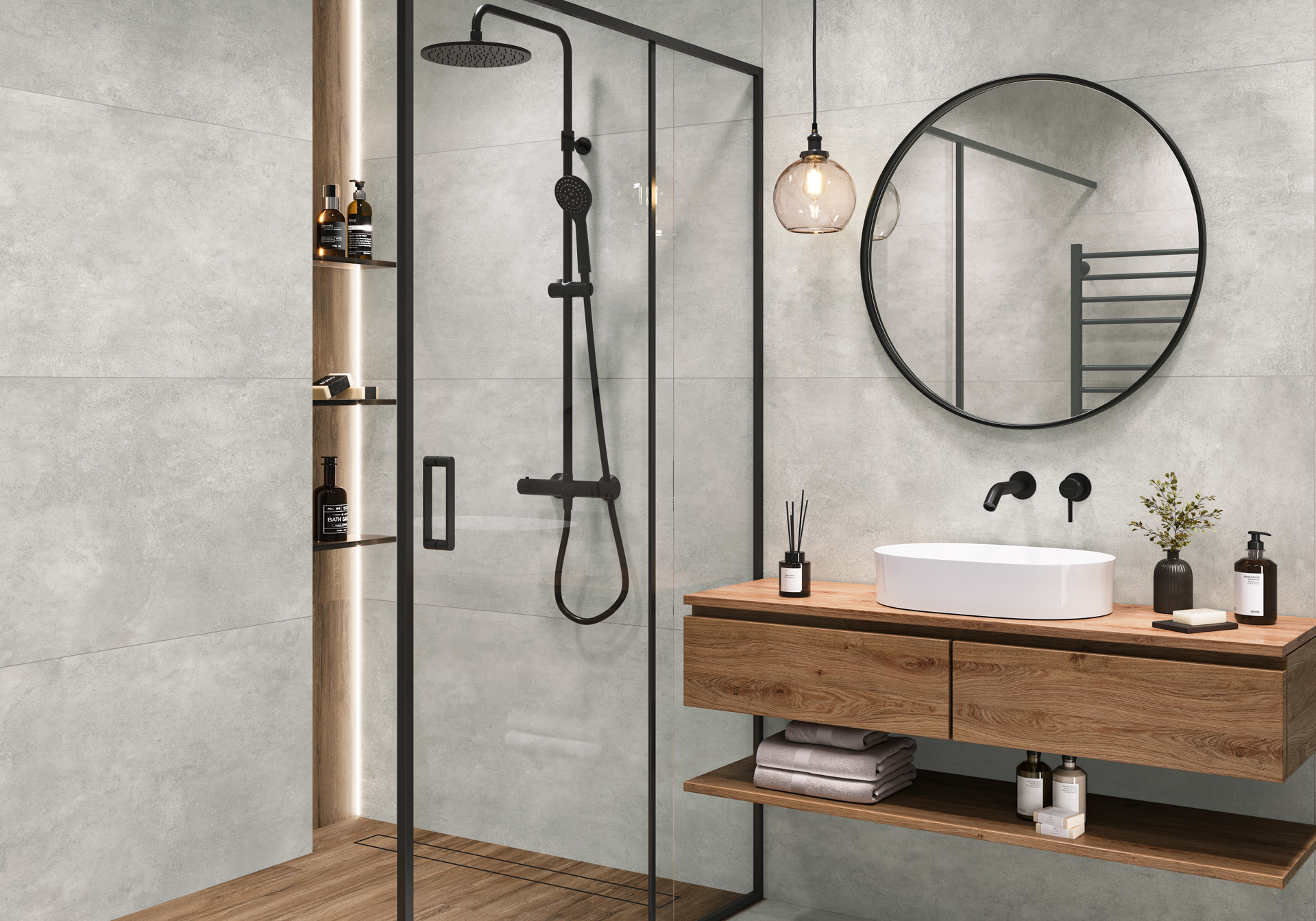 Керамогранит Alma Ceramica Унико GFU60120UNK07R серый 60x120