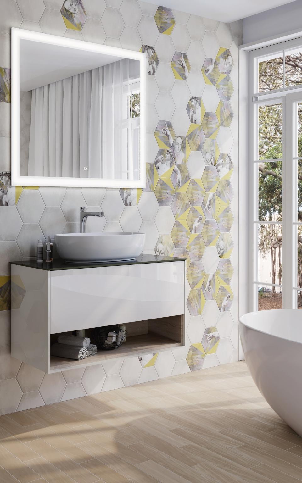 Керамическая плитка Kerama Marazzi 24024 Ателлани белый 20x23,1