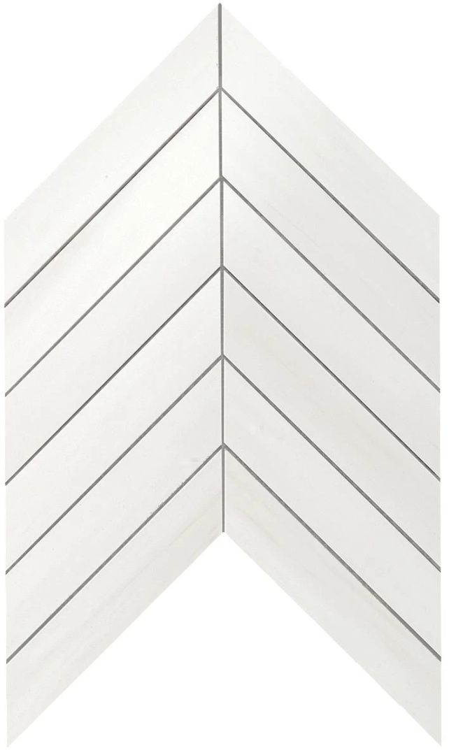 Мозаика Atlas Concorde Marvel Stone Bianco Dolomite Chevron Wall 25x30.5 9SCD