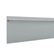 Скрытый плинтус Laconistiq STRONG "усиленный" под подсветку алюминиевый без покрытия 80х13,1х3000мм