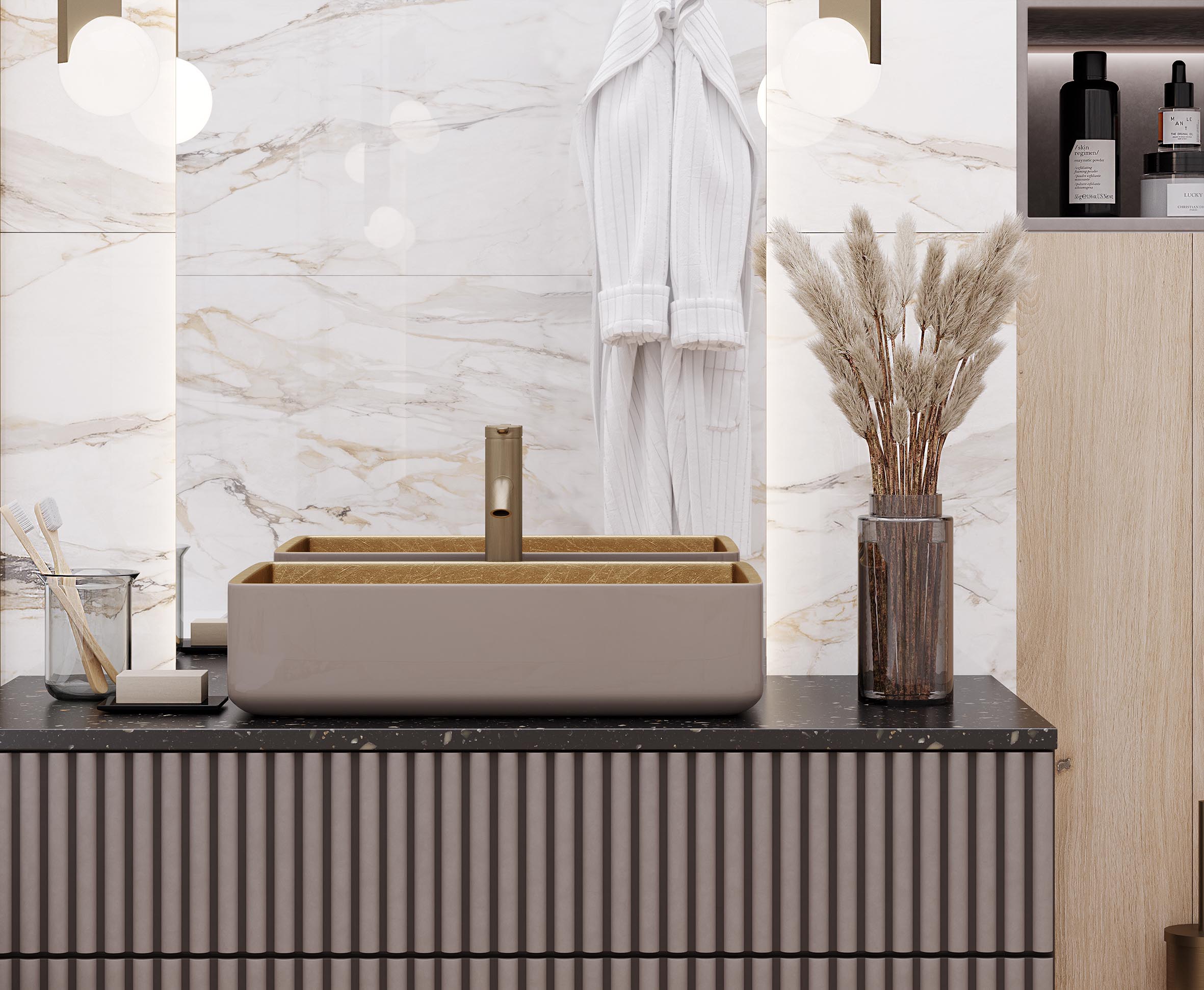 Керамогранит Laparet Statuario Porshe 60x60 матовый