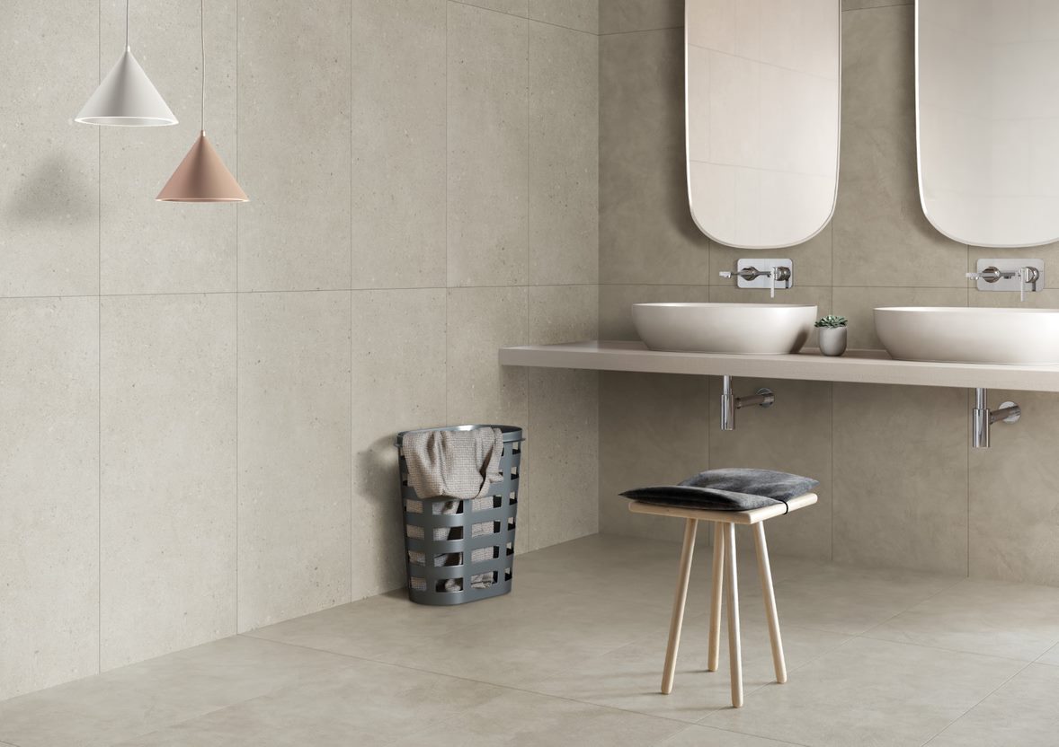 Керамогранит Vitra FlakeCement Кремовый R10A K947896R 60x60