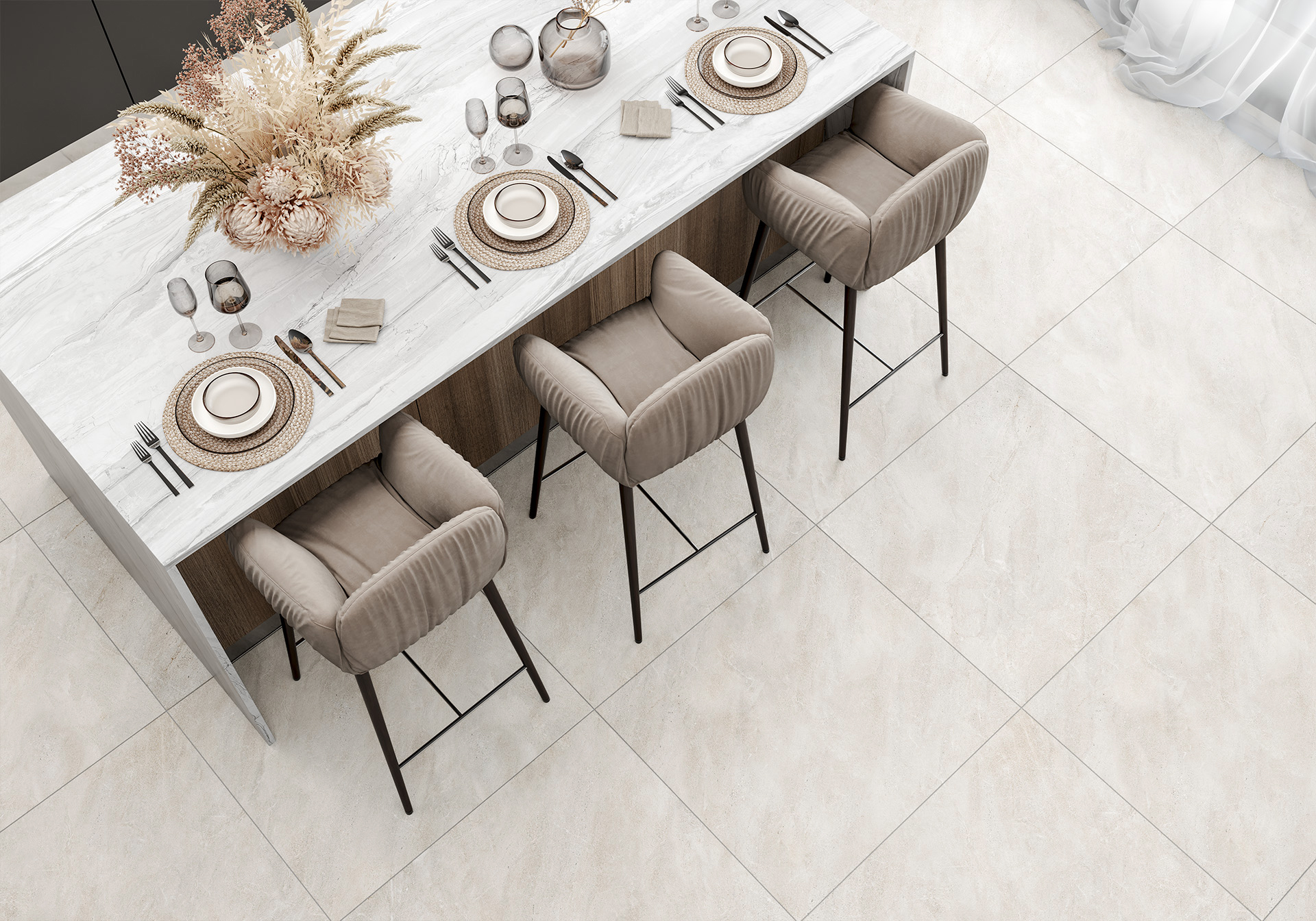Керамическая плитка Alma Ceramica Риалто TWU12RLT07R коричневый 24.6x74