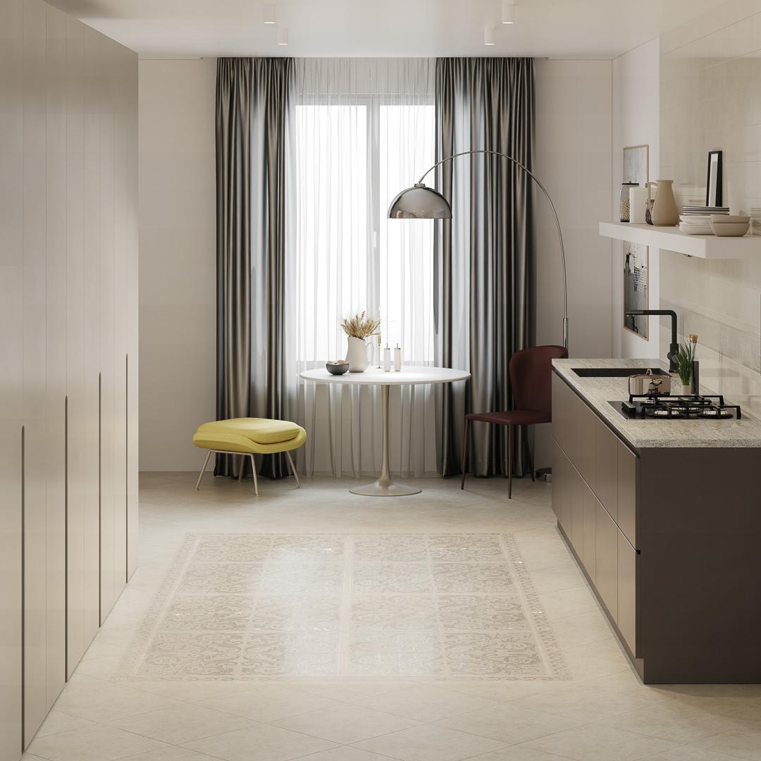 Бордюр Kerama Marazzi Монсанту бежевый светлый 7.2x40.2 OS\A159\SG1687