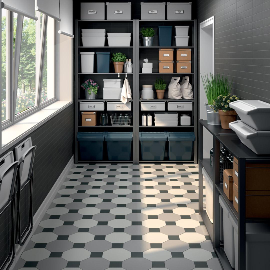 Керамогранит Kerama Marazzi Агуста белый натуральный из 36 частей 30.1x30.1 21058