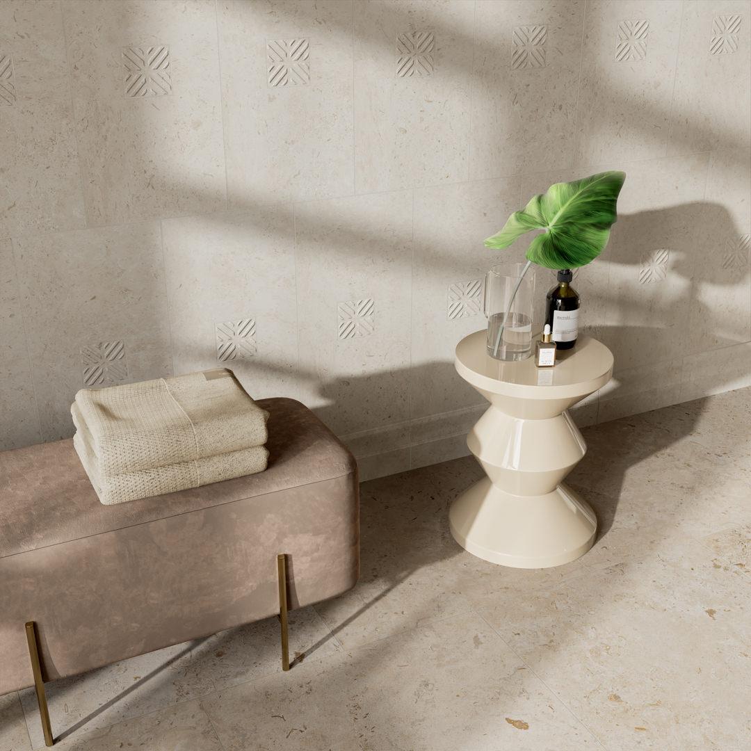 Керамическая плитка Kerama Marazzi Карму структура бежевый матовый обрезной 30x60 11210R