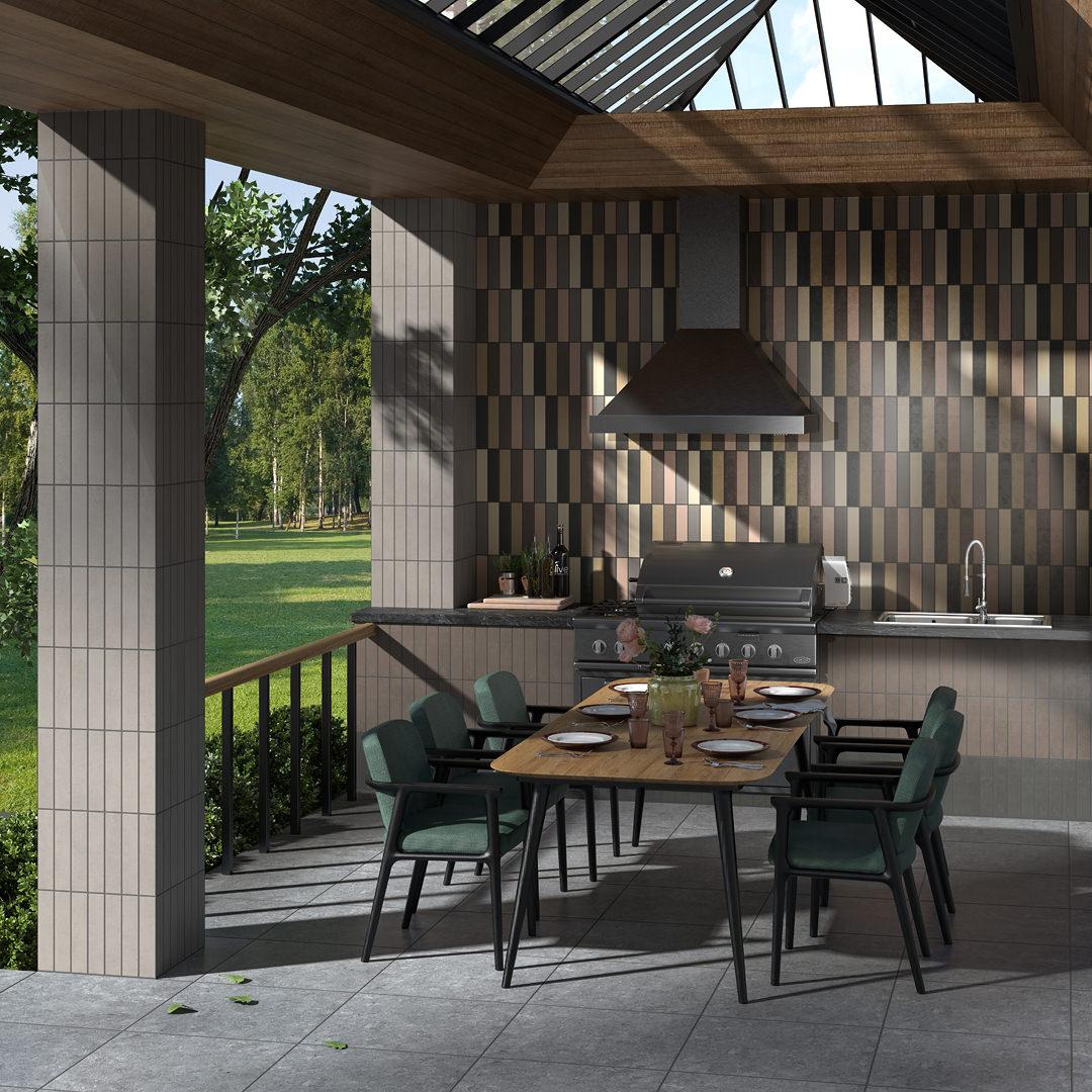 Керамическая плитка Kerama Marazzi 26303 Амстердам оранжевый матовая 6x28,5