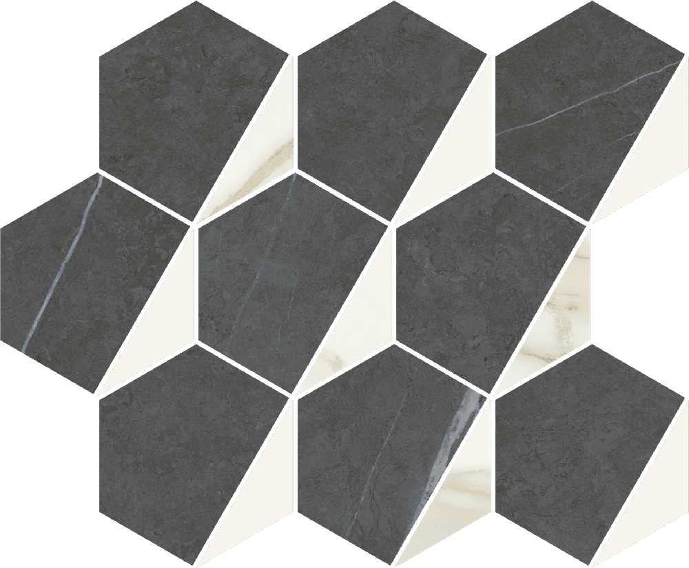 Мозаика Italon Metropolis Hexagon Cold 25,4x31