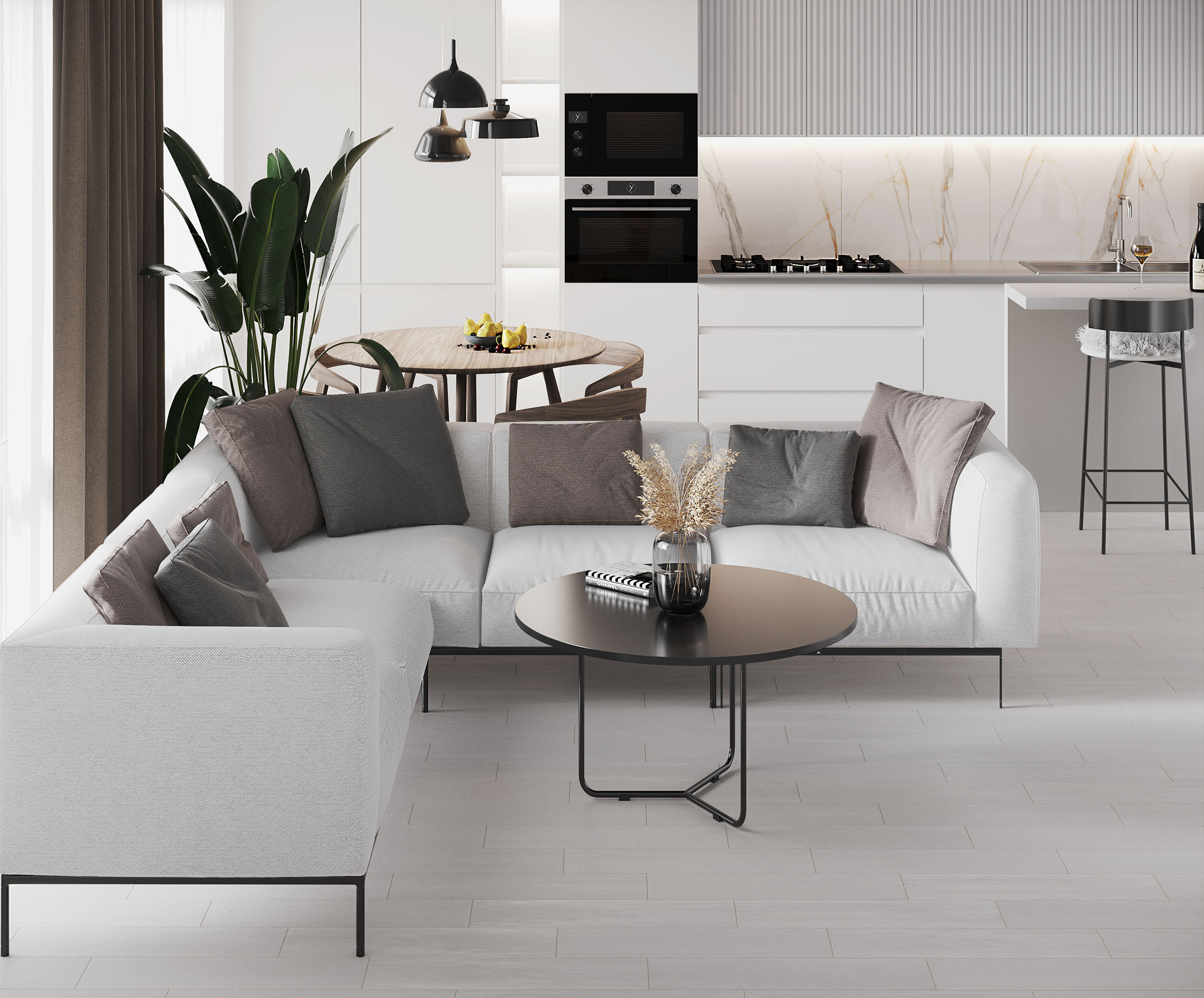 Керамогранит (GR 0000) Laparet Grant белый 15x60 матовый