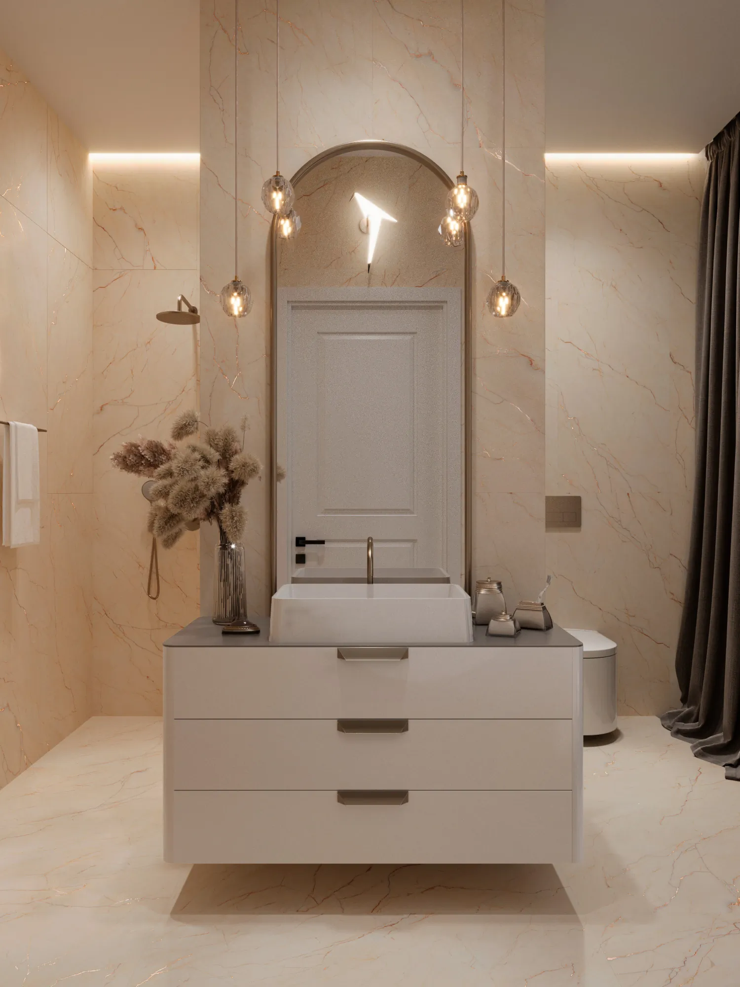 Керамогранит Аркадия Керамика CR4001-A Etna Beige Carving 60x120 бежевый