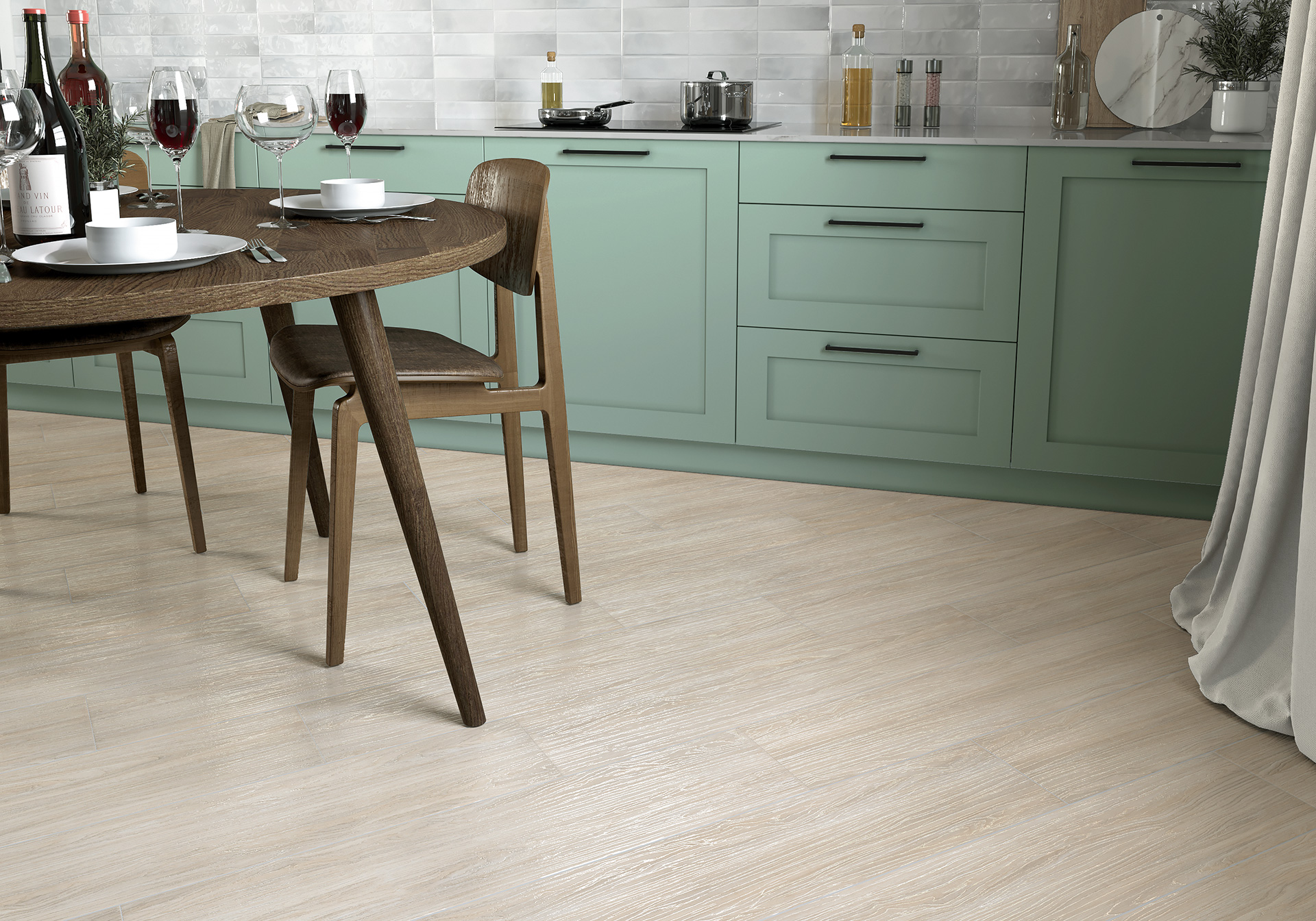 Керамогранит Alma Ceramica Сандал GFA92SND44R коричневый 20x90