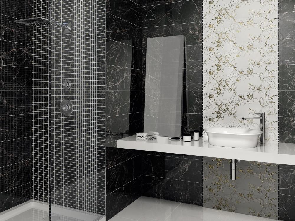 Декор Kerama Marazzi MM12111 Астория черный мозаичный 25x75
