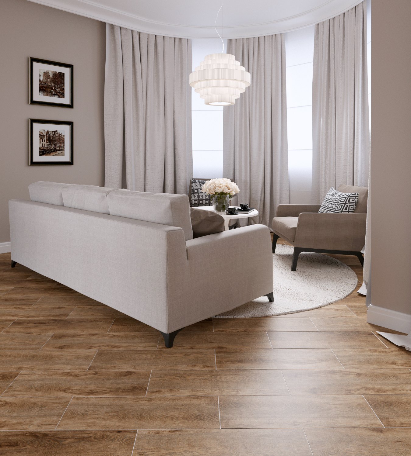 Мозаика Grasaro Italian Wood Honey 30.7x30.7 G-251/SR/m11/307x307x10