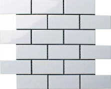 Мозаика СтарМозаик Brick White Glossy (A32000/A1001G) 29.1x29.5 белый