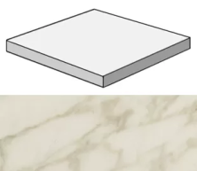 Ступень угловая Marvel Royal Calacatta Scalino Angolare AFCY 33x33
