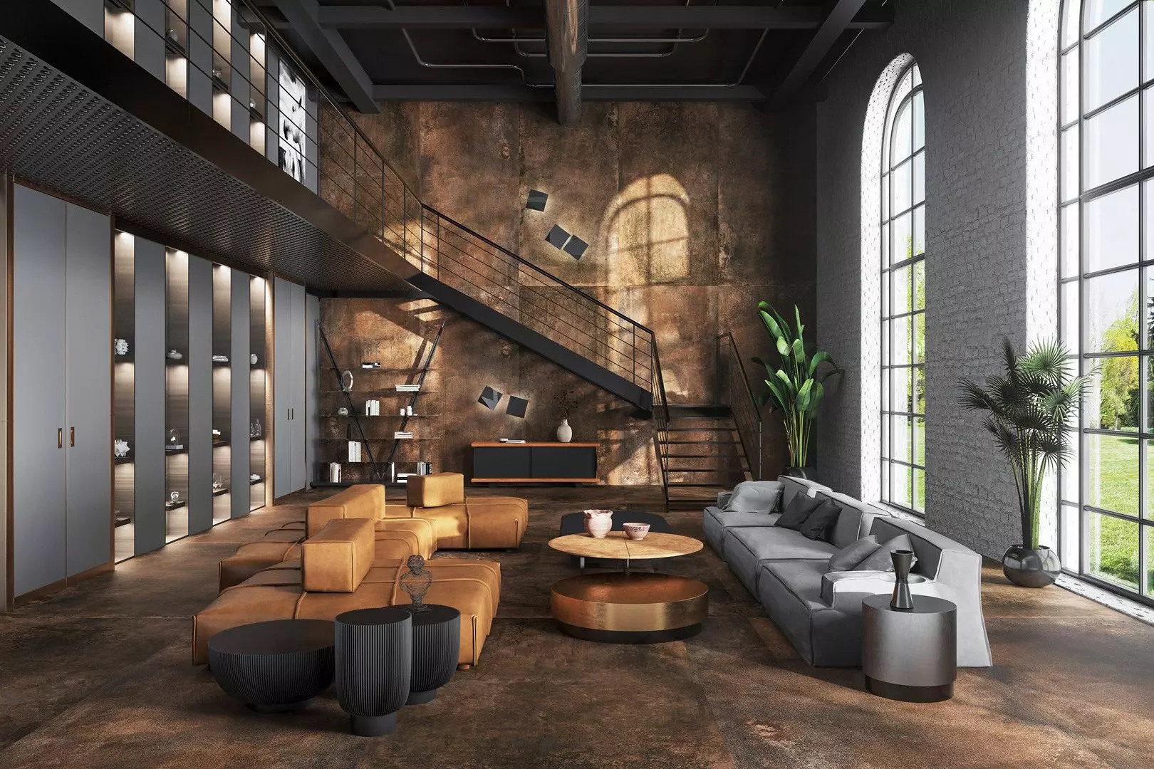 Керамогранит Kerama Marazzi SG015220R Кортен коричневый обрезной 119.5x119.5