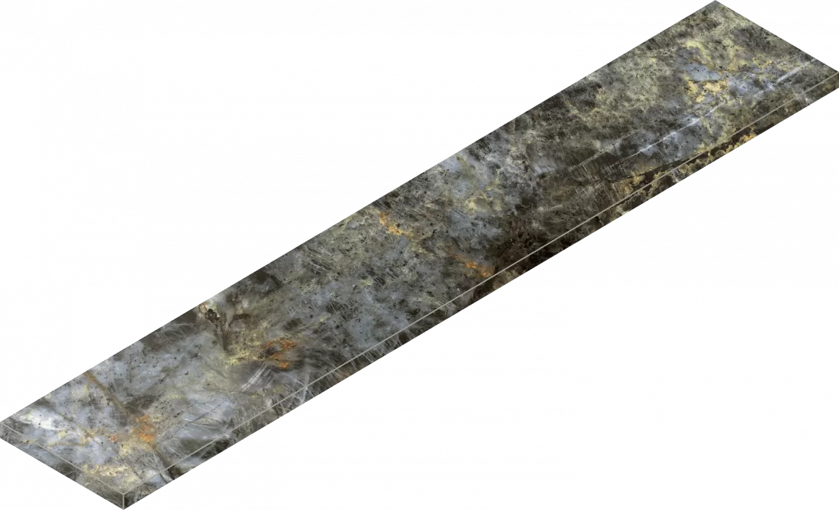 Ступень Италон Стелларис Мадагаскар Дарк угловая левая 620070002638 серый 33x160