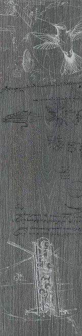 Декор Kerama Marazzi DD701000R\D Абете серый тёмный обрезной 20x80