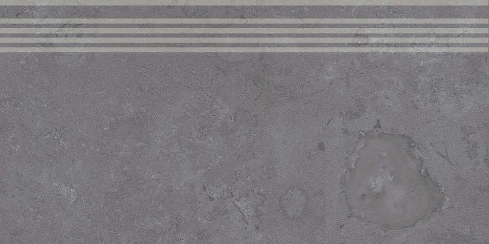 Ступень Керама Марацци DD205120R\GR Про Лаймстоун серый темный натуральный обрезной 30х60