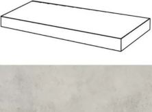 Ступень угловая правая Italon Millennium Silver 33x80