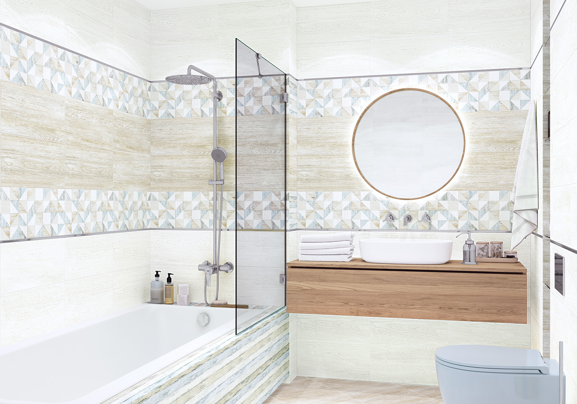 Керамическая плитка Alma Ceramica Вуд TWU09WOD004 бежевый 24.9x50